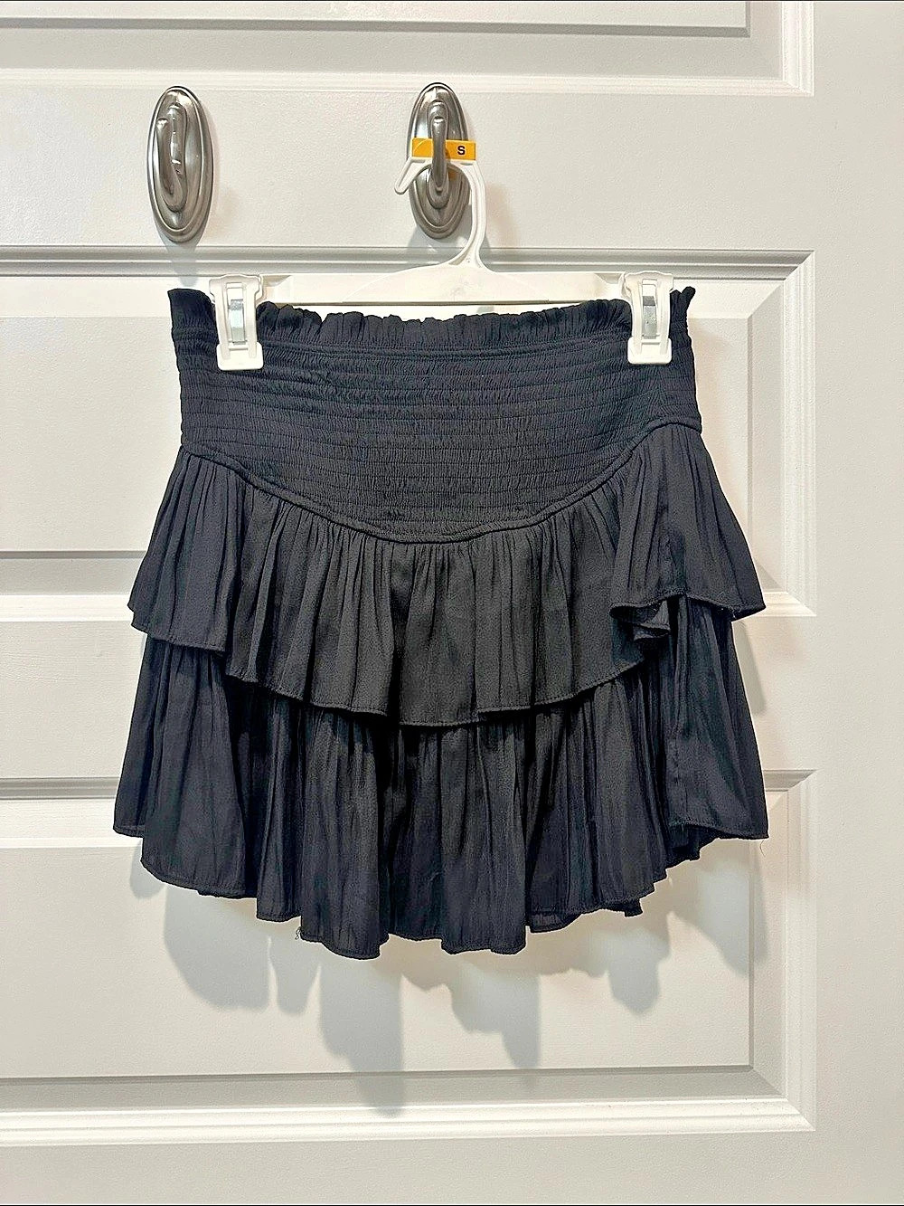 Black Ruffle Mini Skort - Picture 2 of 2